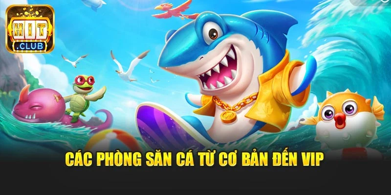 Các phòng săn cá từ cơ bản đến VIP